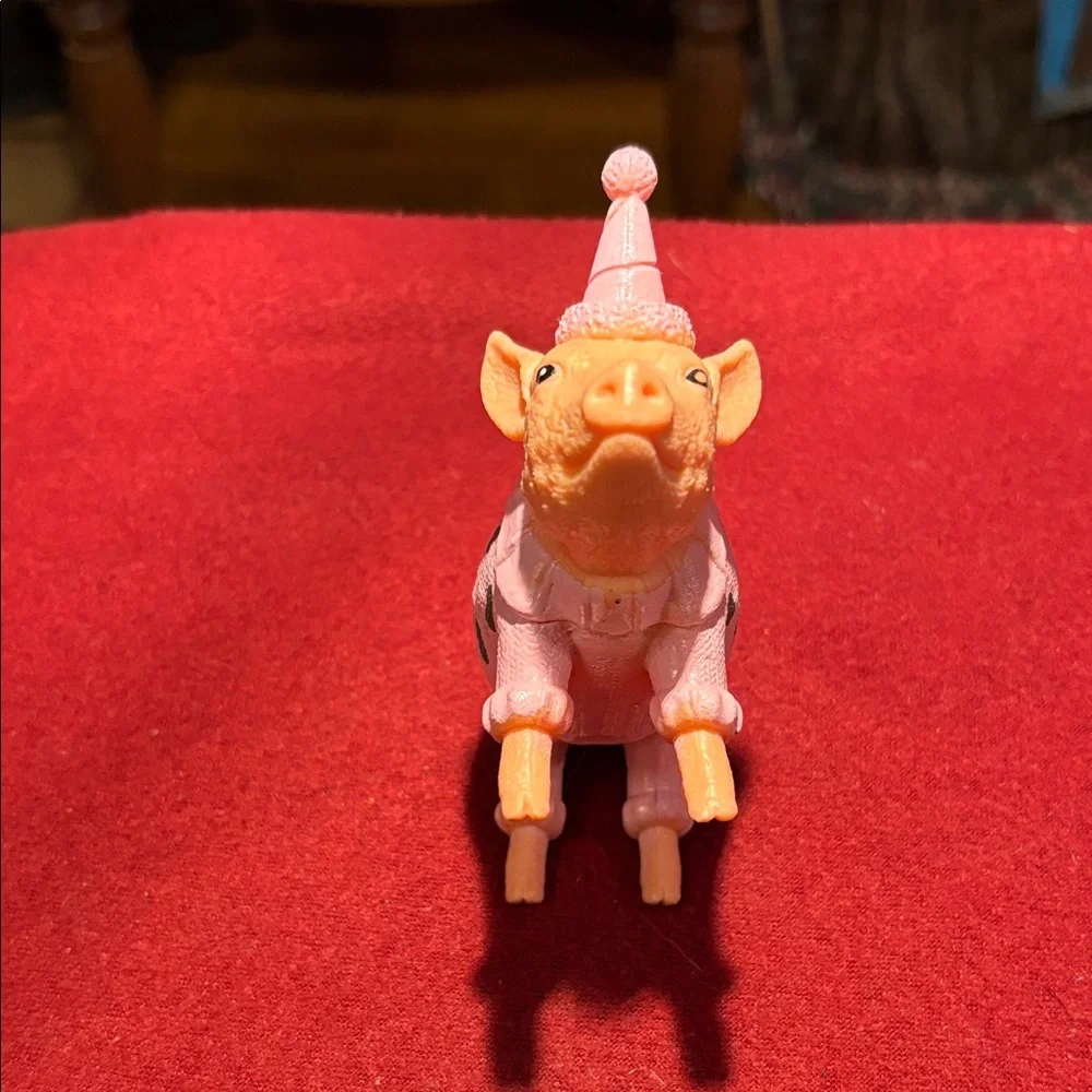 Charming Pink Pig Cake Topper
